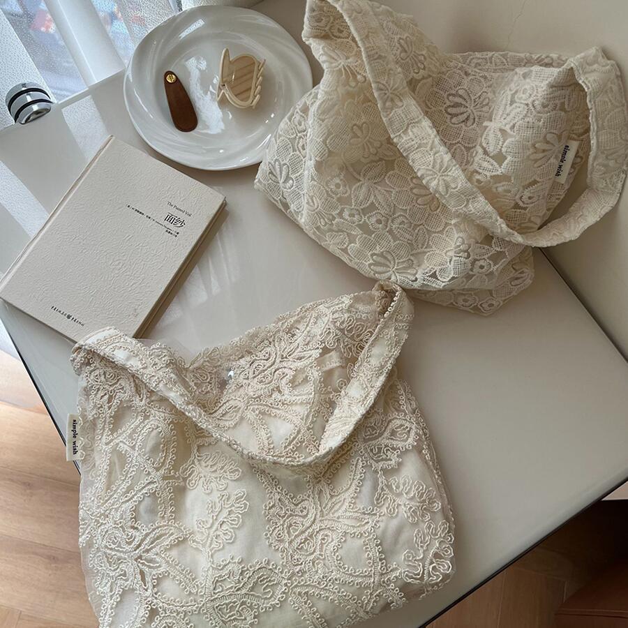ショルダーバッグ フランスレース刺繍糸 トートバッグ  ワンショルダー バック ハンドバッグ レディースバッグ ピクニックバッグ 通勤バッグ 通学 軽量バッグ |  | 12