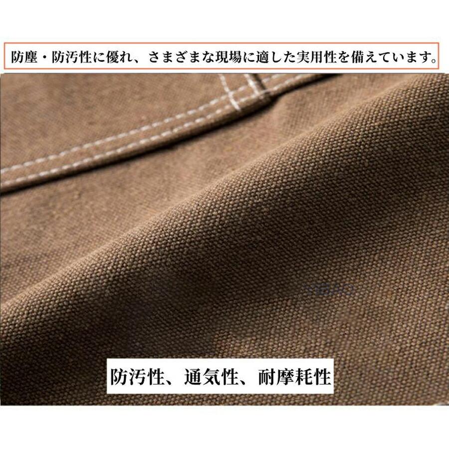 コットキンャンバス エプロン おしゃれ前掛け帆布  防水 カフェエプロン 男女兼用 X型 家庭用 厨房美容師 ガーデニング シェフ バー エプロン メンズエプロン |  | 06