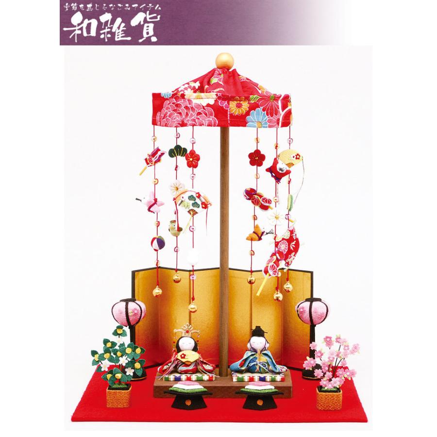 リュウコドウ（龍虎堂）　卓上ミニ輪飾り わらべ雛　【雛人形/ひな人形】 | リュウコドウ | 01