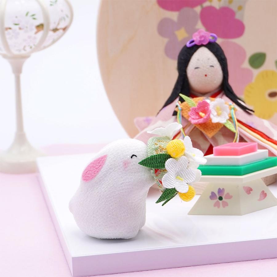 リュウコドウ（龍虎堂）koti（コティ） ぽんぽん うさぎ雛　和雑貨/雛人形/ひな人形/雛祭り/お雛様/コンパクト/置物/ちりめん/親王飾り | リュウコドウ | 03