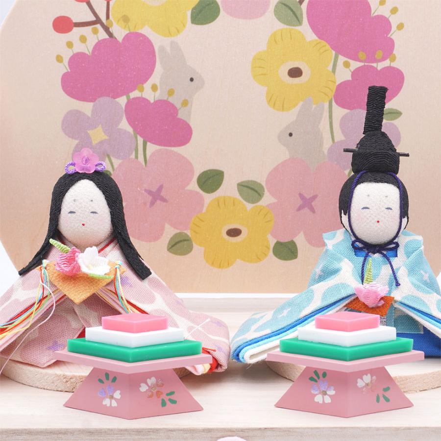 リュウコドウ（龍虎堂）koti（コティ）ふわふわお花雛　和雑貨/雛人形/ひな人形/雛祭り/お雛様/コンパクト/置物/ちりめん/親王飾り | リュウコドウ | 03