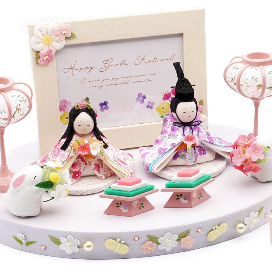 リュウコドウ（龍虎堂）koti 写真立て付 花舞台　和雑貨/雛人形/ひな人形/雛祭り/お雛様/コンパクト/置物/ちりめん/親王飾り | リュウコドウ | 01