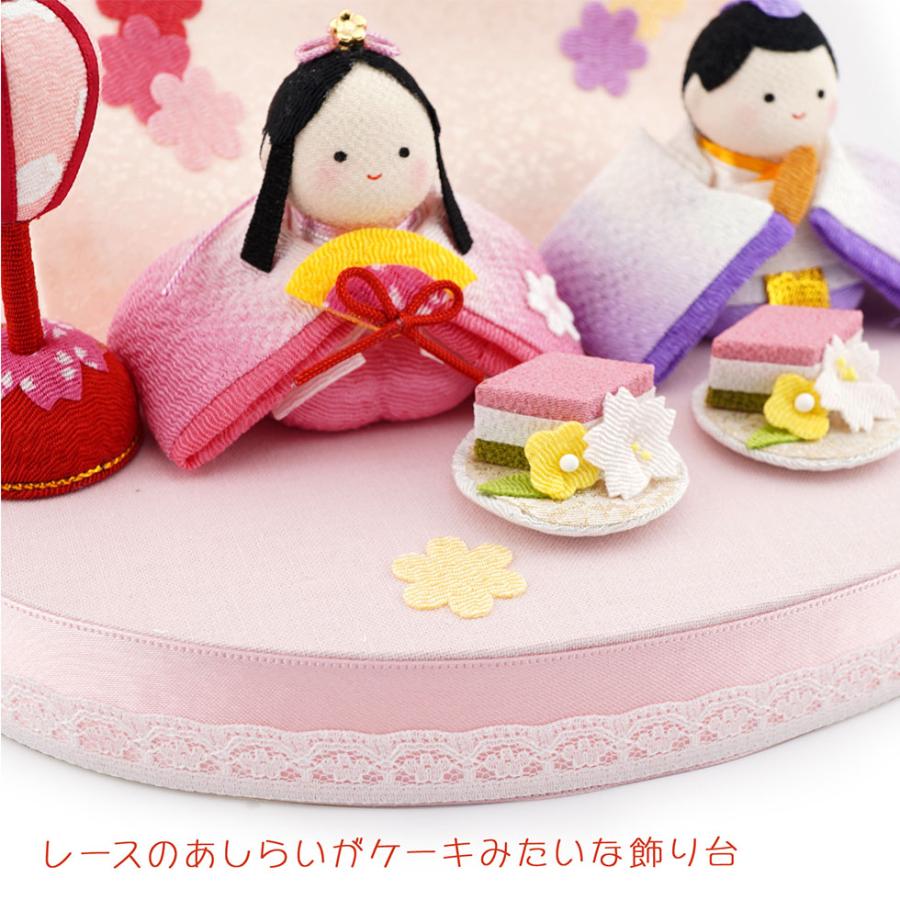 リュウコドウ（龍虎堂）ちいさな おはなのおひなさま（2人）　和雑貨/雛人形/ひな人形/雛祭り/お雛様/コンパクト/置物/ちりめん/親王飾り | リュウコドウ | 04