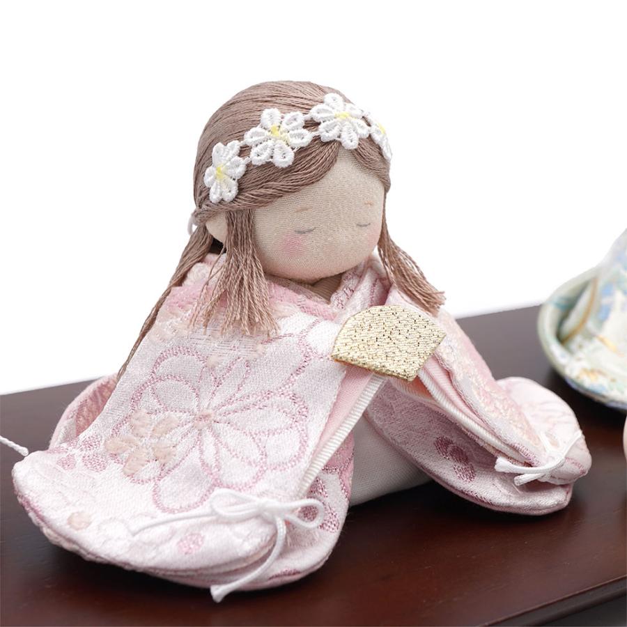 リュウコドウ（龍虎堂）夢羽（ゆめは）雛こはる 雪洞付きセット　和雑貨/雛人形/ひな人形/雛祭り/お雛様/コンパクト/置物/ちりめん/親王飾り | リュウコドウ | 03