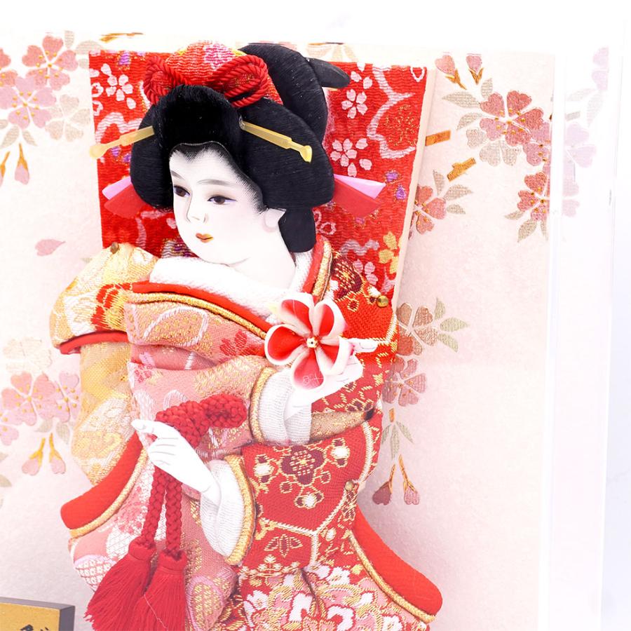 【送料無料】久月作 7号振袖羽子板 玲奈 額型アクリルケース入り 正月飾り/女の子/女子/お祝い/節句/コンパクト/7号 | 久月 | 04