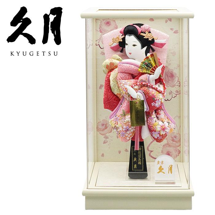 【送料無料】久月作 8号振袖羽子板 天音アクリルケース飾り アイボリー　正月飾り/女の子/女児/お祝い/節句/コンパクト/初正月/東京 久月 | 久月