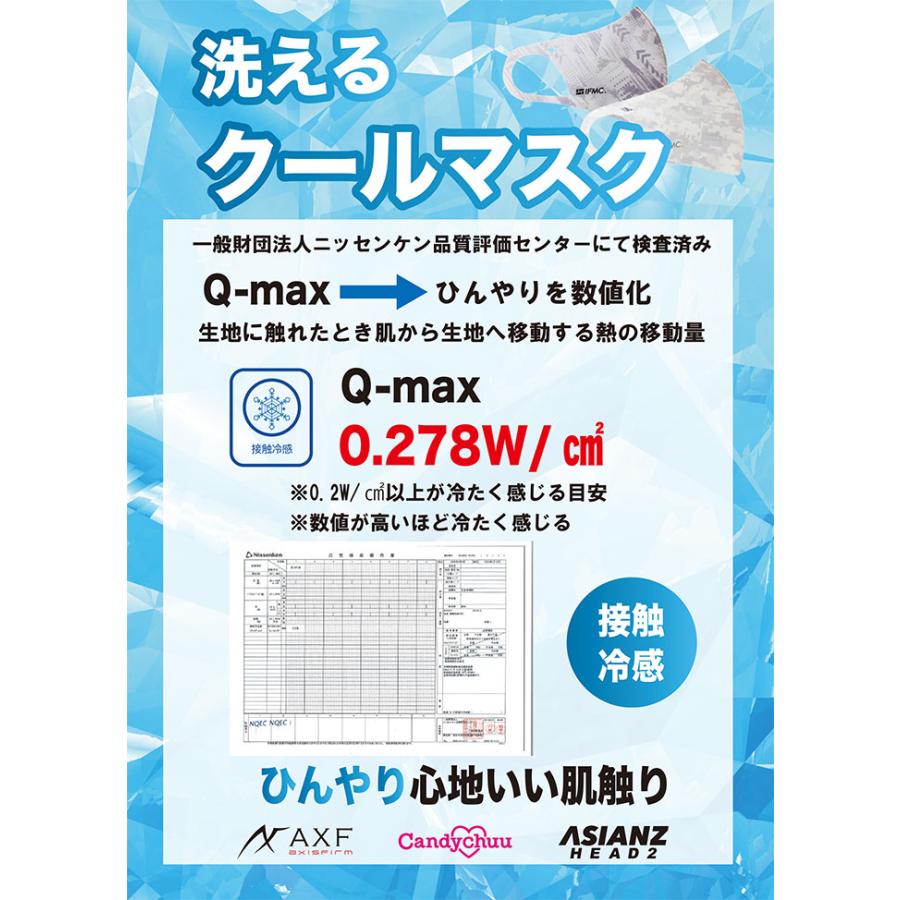 Candychuu（キャンディチュウ） ロゴ柄 IMFC マスク　子供/キッズ/女の子/女子小学生/接触冷感/3Dフィット/抗菌防臭 | Candychuu | 03