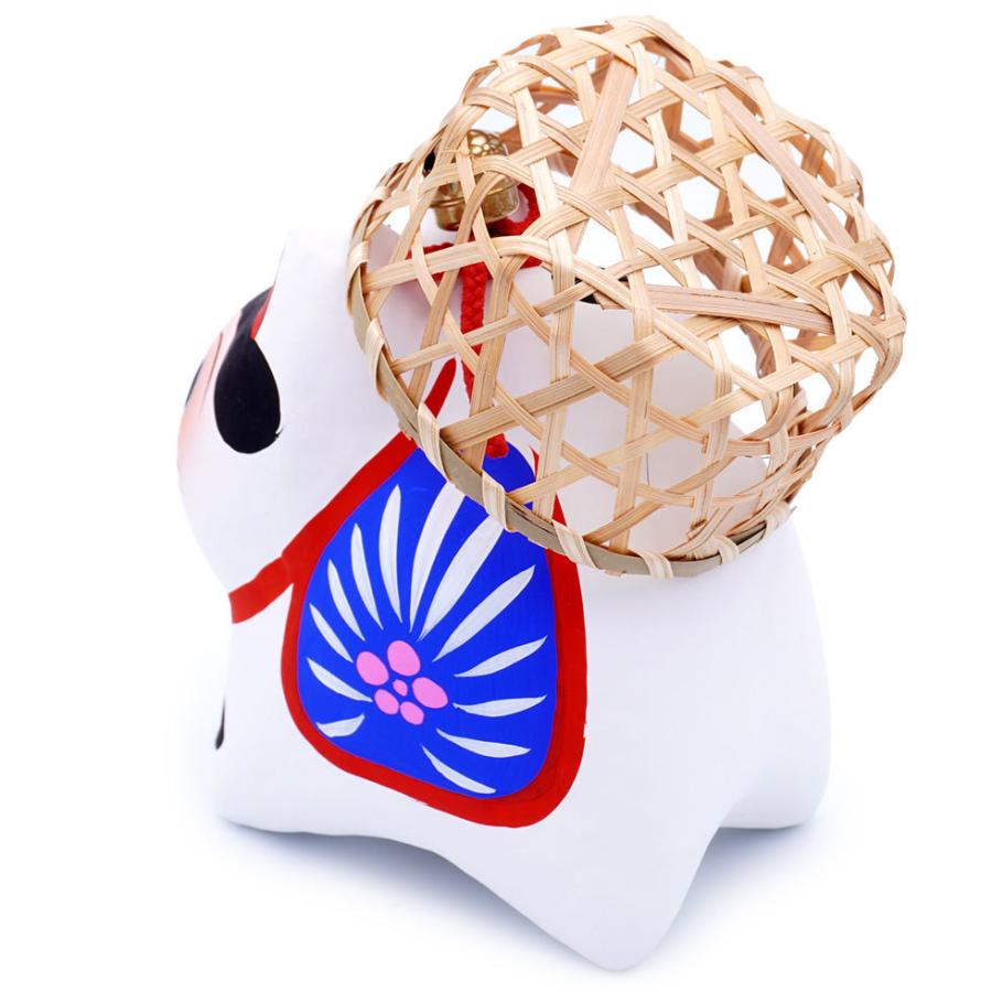 野沢民芸 ザルかぶり犬 （中） 24-162 張り子 初宮参り お宮参り 御守 魔除け 安産祈願 成長祈願 縁起物 |  | 03