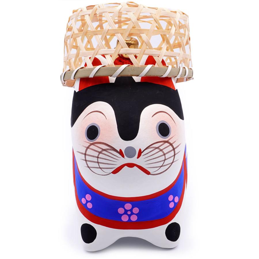 野沢民芸 ザルかぶり犬 （大） 24-163 張り子 初宮参り お宮参り 御守 魔除け 安産祈願 成長祈願 縁起物 |  | 02