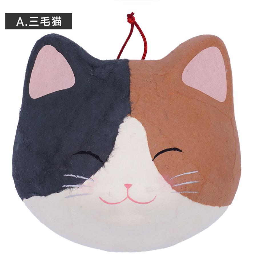 リュウコドウ（龍虎堂）猫のおかおマグネット（大）　和雑貨/コンパクト/壁飾り/ちぎり和紙/日本製/京都 | リュウコドウ | 04