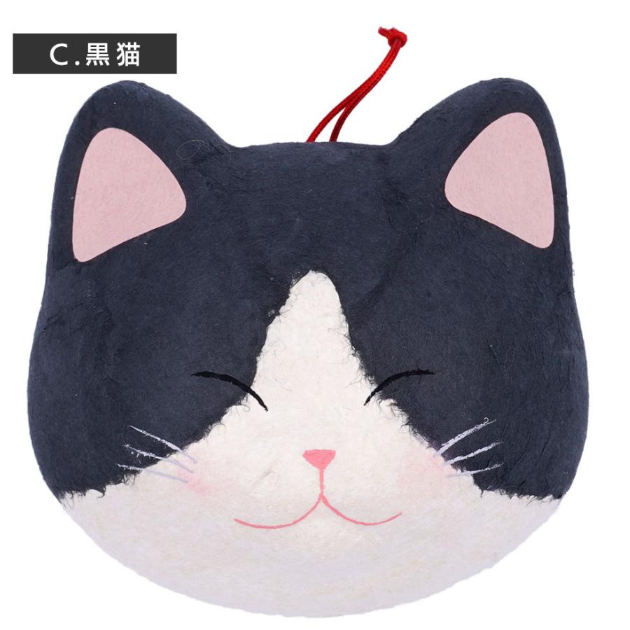 リュウコドウ（龍虎堂）猫のおかおマグネット（大）　和雑貨/コンパクト/壁飾り/ちぎり和紙/日本製/京都 | リュウコドウ | 05