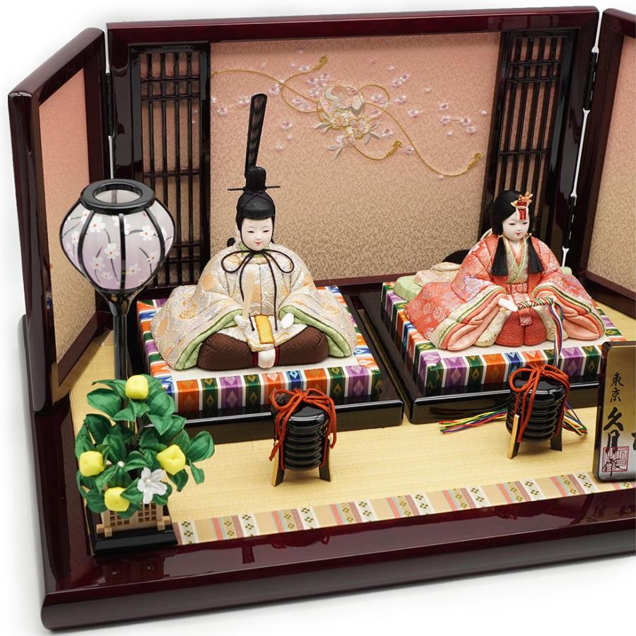 久月作 ほのかシリーズ 祥恵 木目込み親王飾り　雛人形/ひな人形/雛祭り/おひなさま/節句/コンパクト/女の子/人形の久月 | 久月 | 01