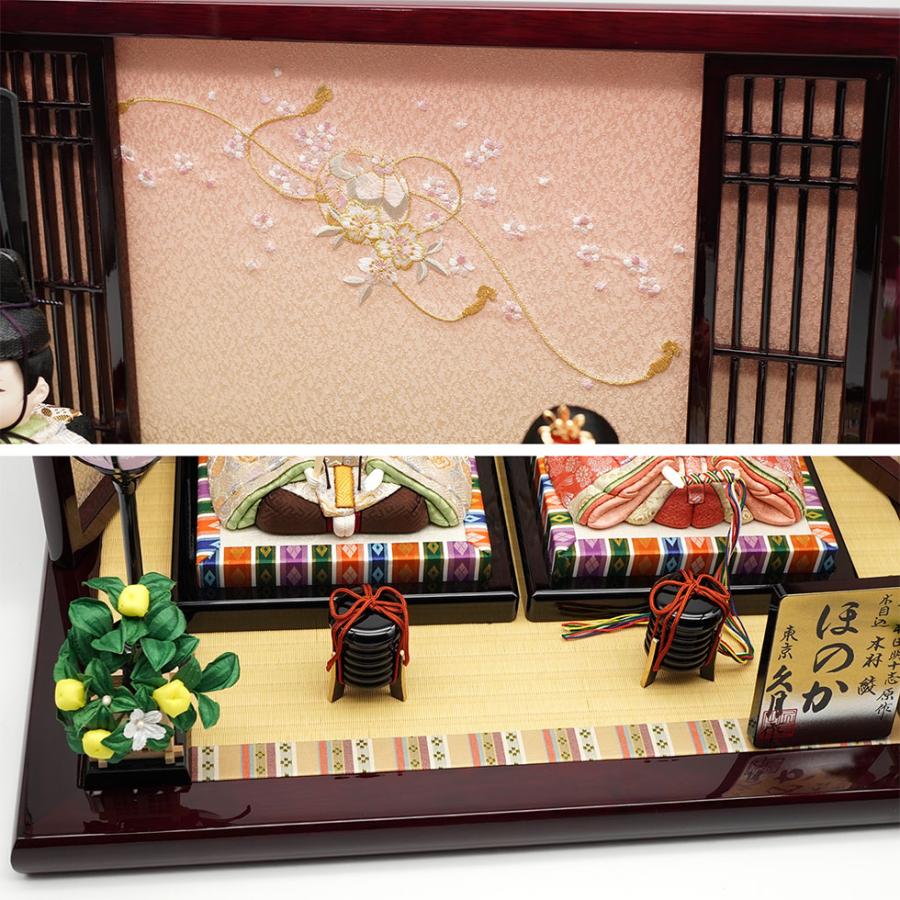 久月作 ほのかシリーズ 祥恵 木目込み親王飾り　雛人形/ひな人形/雛祭り/おひなさま/節句/コンパクト/女の子/人形の久月 | 久月 | 04