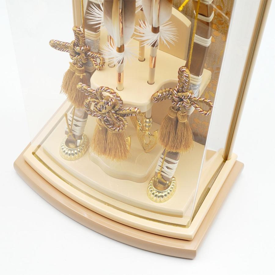 久月 【送料無料】久月作 破魔弓飾り 8号 伊織 アクリルケース入り