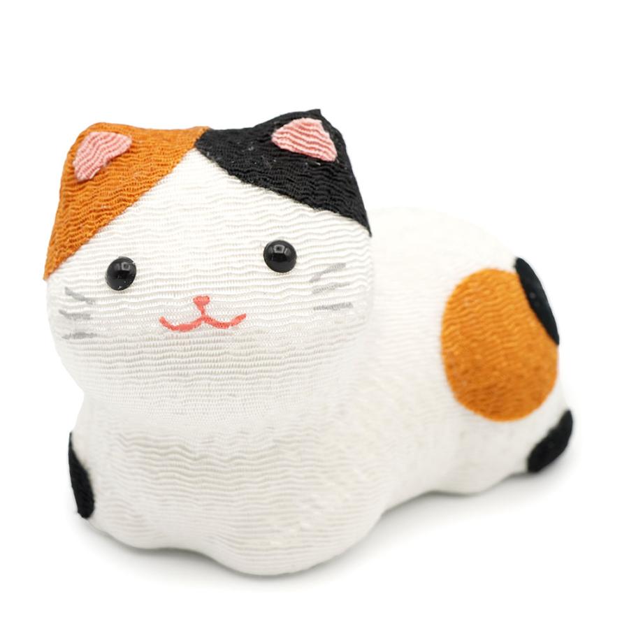 リュウコドウ（龍虎堂）三毛猫の日向ぼっこ　和雑貨/コンパクト/ちりめん/日本製/京都 | リュウコドウ | 01