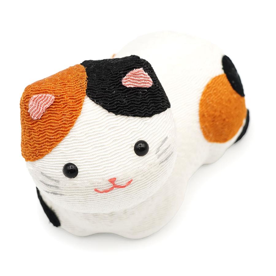 リュウコドウ（龍虎堂）三毛猫の日向ぼっこ　和雑貨/コンパクト/ちりめん/日本製/京都 | リュウコドウ | 02