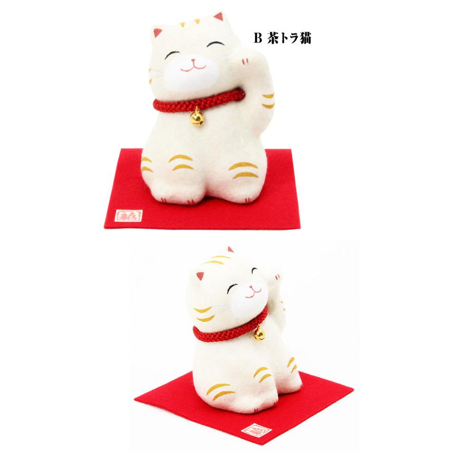 リュウコドウ（龍虎堂） ちぎり和紙 おすまし招き猫 6-434 （和雑貨/猫 ネコ） | リュウコドウ | 03