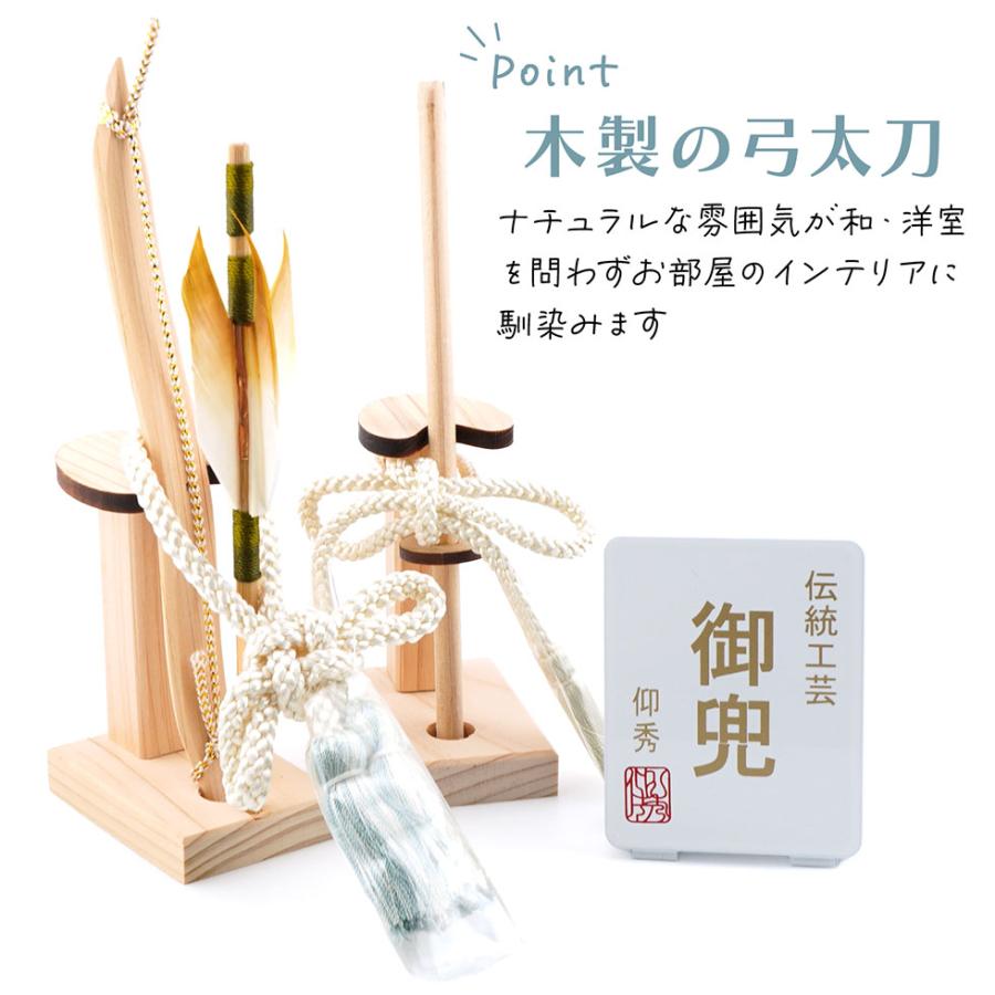 ハレムスビ オシャレなラウンドケースの兜飾り 仰秀作 6号 蒼青兜 ホワイトアクリルケース 五月人形/端午の節句/子供の日/男の子/コンパクト |  | 08