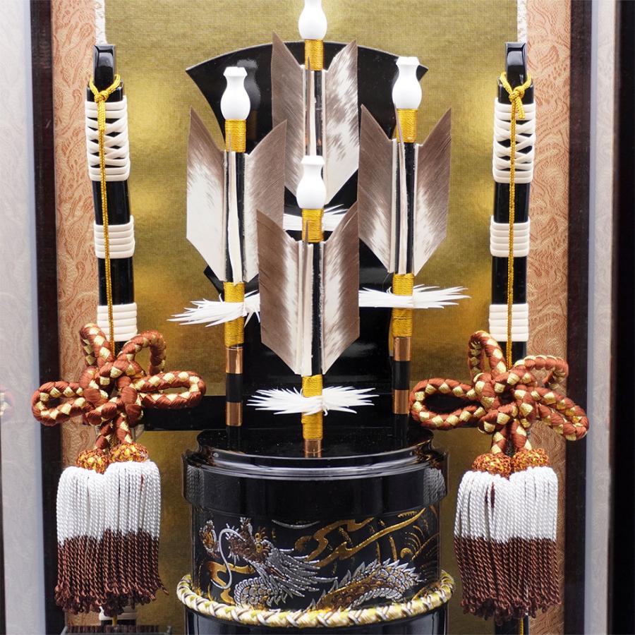 節句の破魔弓 久月 【送料無料】久月作 破魔弓飾り 8号 遼 木製ケース入り 正月飾り