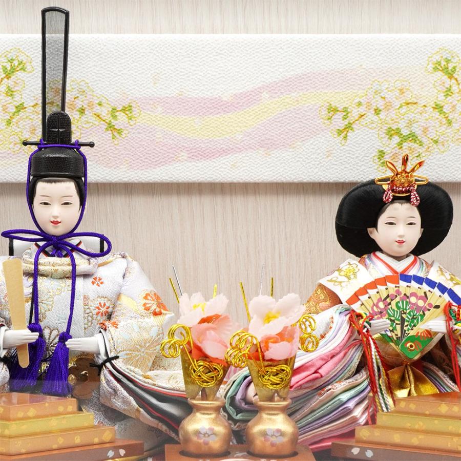 久月作 おひなさま 親王飾り アクリルケース入り　ブラウン系　雛人形/ひな人形/雛祭り/節句/コンパクト/女の子/人形の久月 | 久月 | 02