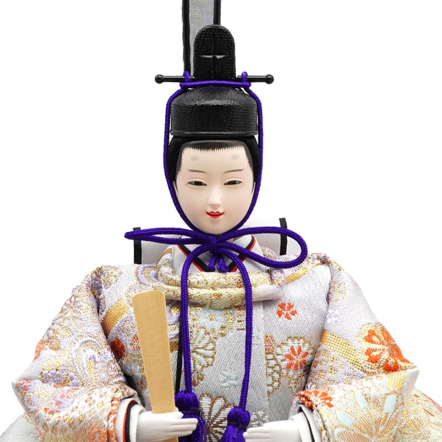 久月作 おひなさま 親王飾り アクリルケース入り　ブラウン系　雛人形/ひな人形/雛祭り/節句/コンパクト/女の子/人形の久月 | 久月 | 04