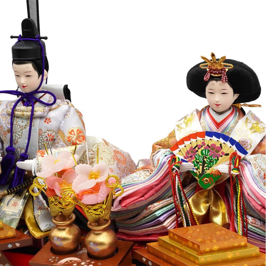 久月作 おひなさま 親王飾り アクリルケース入り　ブラウン系　雛人形/ひな人形/雛祭り/節句/コンパクト/女の子/人形の久月 | 久月 | 06