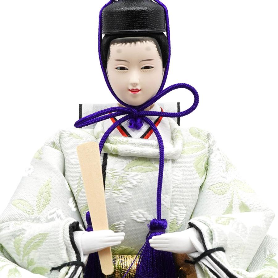 久月作 おひなさま 親王飾り アクリルケース入り　ワインレッド　雛人形/ひな人形/雛祭り/節句/コンパクト/女の子/人形の久月 | 久月 | 04