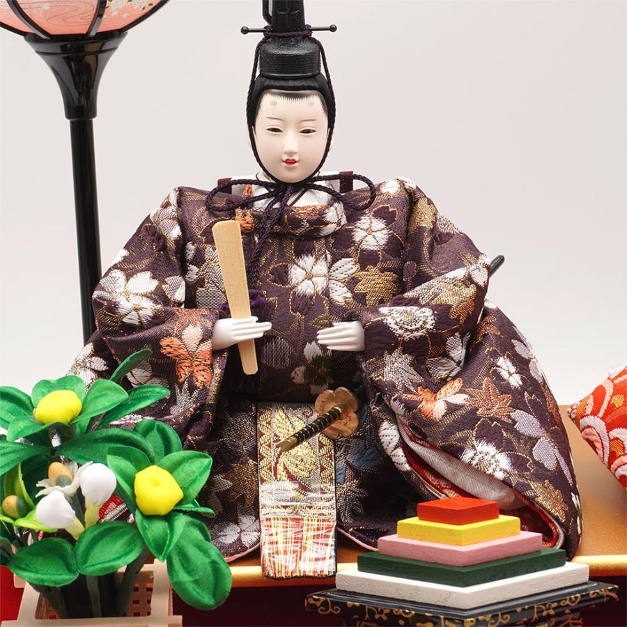 【送料無料】 久月作 おひなさま 親王飾り 六角アクリルケース入り　ブラック　雛人形/ひな人形/雛祭り/節句/コンパクト/女の子/人形の久月 |  | 05