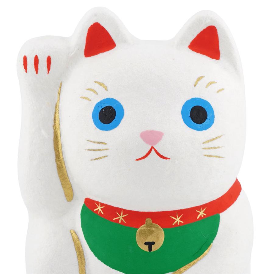 張り子 招き猫（小）　和雑貨/招き猫/ちりめん/民芸品/紙人形/一千乃 |  | 04