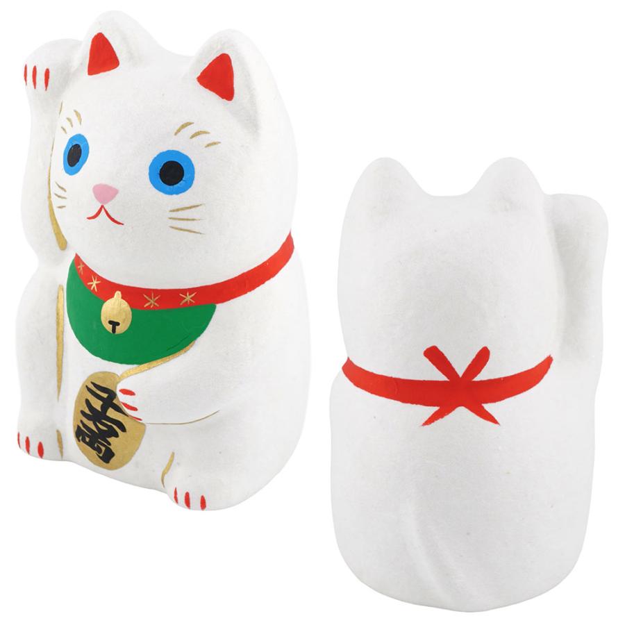 張り子 招き猫（小）　和雑貨/招き猫/ちりめん/民芸品/紙人形/一千乃 |  | 05