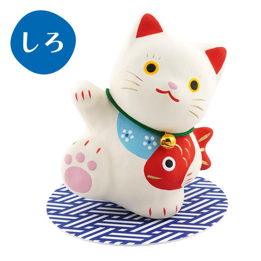 張り子 鯛持ちまねき　和雑貨/招き猫/ちりめん/民芸品/紙人形/一千乃 |  | 03