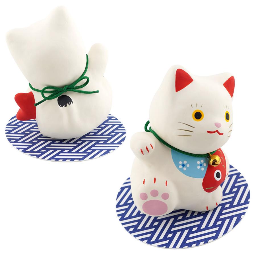 張り子 鯛持ちまねき　和雑貨/招き猫/ちりめん/民芸品/紙人形/一千乃 |  | 05