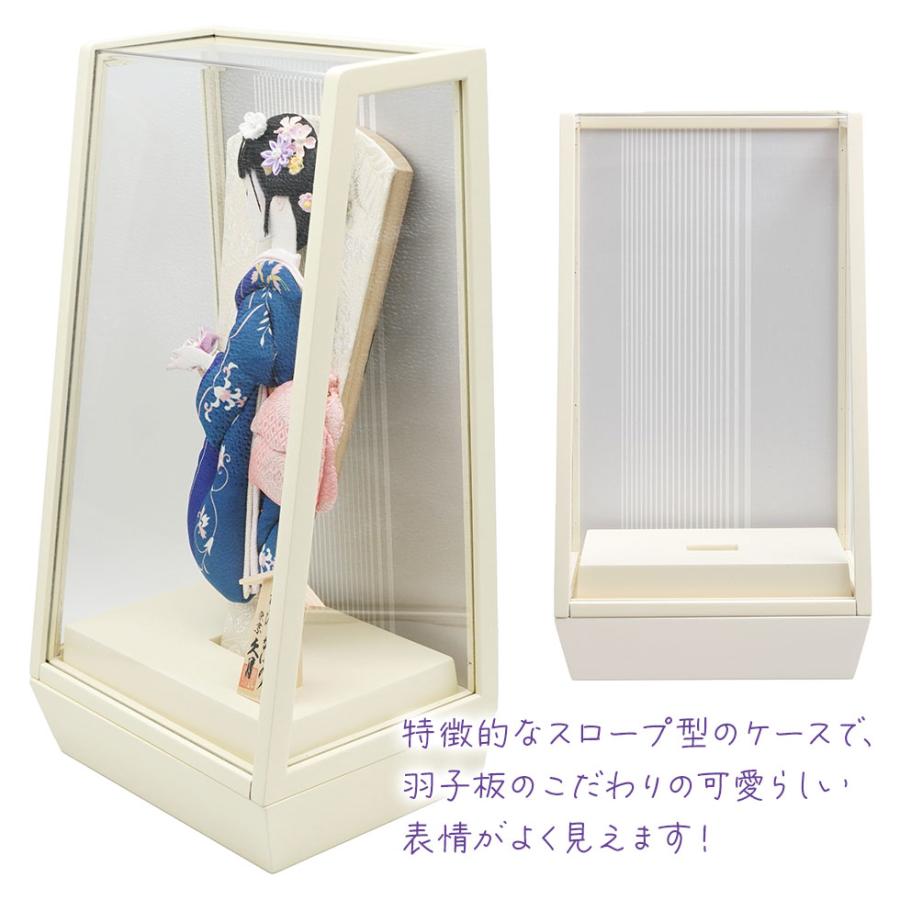 【送料無料】久月作 10号 白露 浪漫のかほり羽子板 アクリルケース飾り アイボリー　正月飾り/女の子/女児/お祝い/節句/コンパクト/初正月/東京 久月 | 久月 | 03
