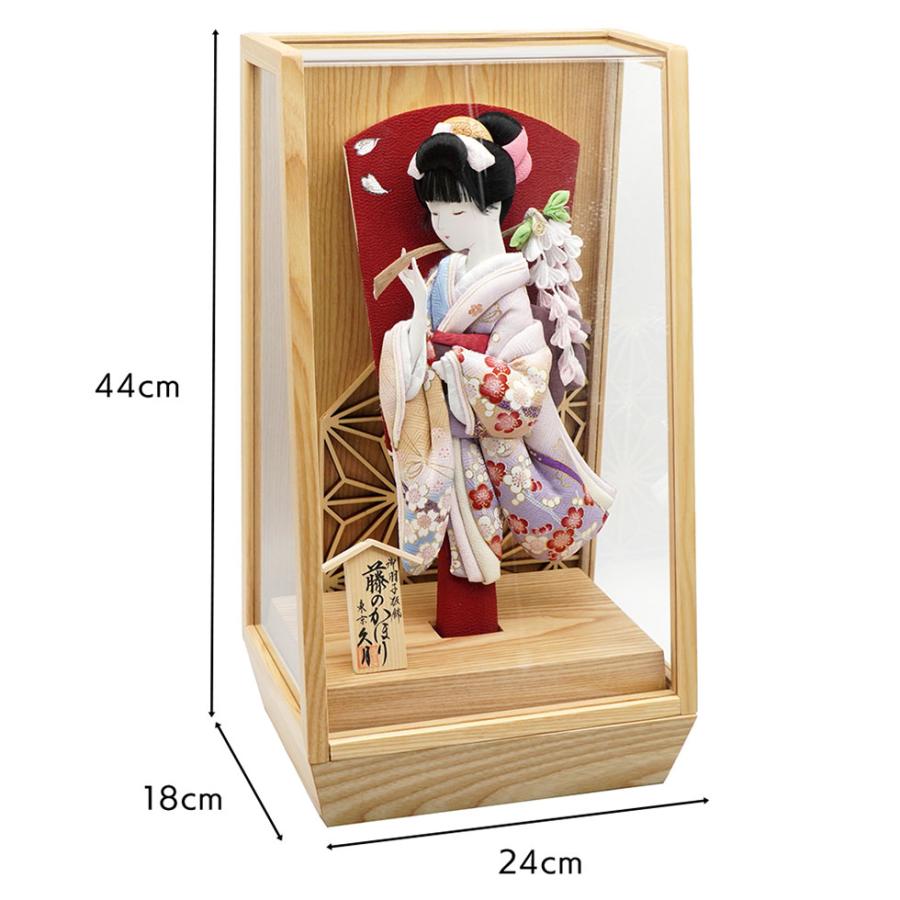 【送料無料】久月作 10号 和楽 藤のかほり羽子板 アクリルケース飾り 木目　正月飾り/女の子/女児/お祝い/節句/コンパクト/初正月/東京 久月 | 久月 | 02
