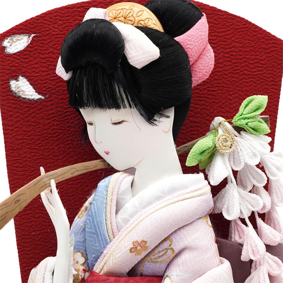 【送料無料】久月作 10号 和楽 藤のかほり羽子板 アクリルケース飾り 木目　正月飾り/女の子/女児/お祝い/節句/コンパクト/初正月/東京 久月 | 久月 | 05