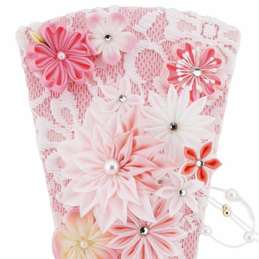 【送料無料】久月作 7号 璃花 つまみ羽子板 アクリルケース飾り ピンク 16510　正月飾り/女の子/女児/お祝い/節句/コンパクト/初正月/東京 久月 | 久月 | 04