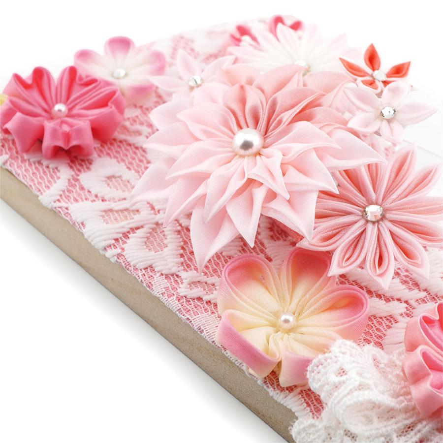 【送料無料】久月作 7号 璃花 つまみ羽子板 アクリルケース飾り ピンク 16510　正月飾り/女の子/女児/お祝い/節句/コンパクト/初正月/東京 久月 | 久月 | 05