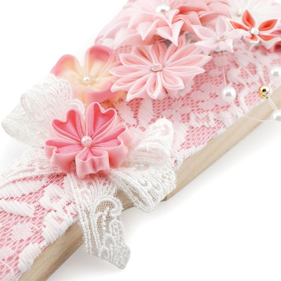 【送料無料】久月作 7号 璃花 つまみ羽子板 アクリルケース飾り ピンク 16510　正月飾り/女の子/女児/お祝い/節句/コンパクト/初正月/東京 久月 | 久月 | 06