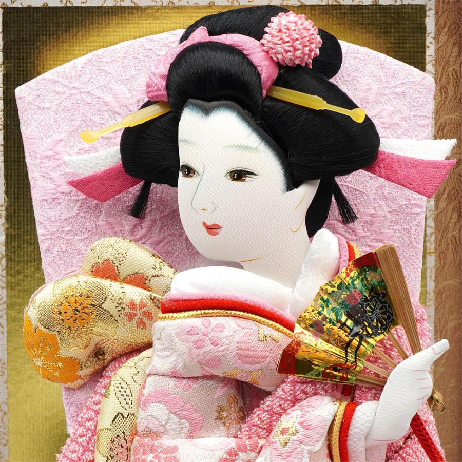 【送料無料】久月作 8号振袖羽子板 初美 戸付き花梨塗りケース入り　正月飾り/女の子/女児/お祝い/節句/コンパクト/初正月/東京 久月 | 久月 | 04