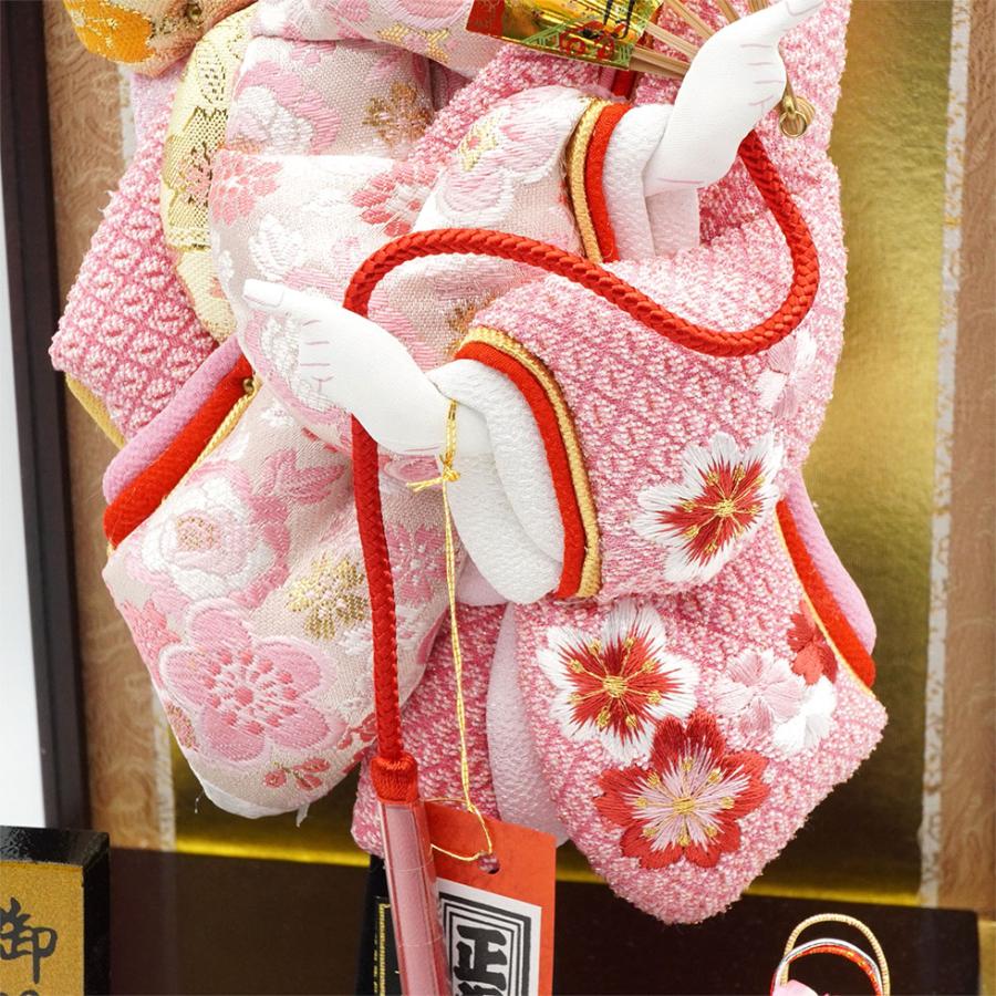 【送料無料】久月作 8号振袖羽子板 初美 戸付き花梨塗りケース入り　正月飾り/女の子/女児/お祝い/節句/コンパクト/初正月/東京 久月 | 久月 | 06