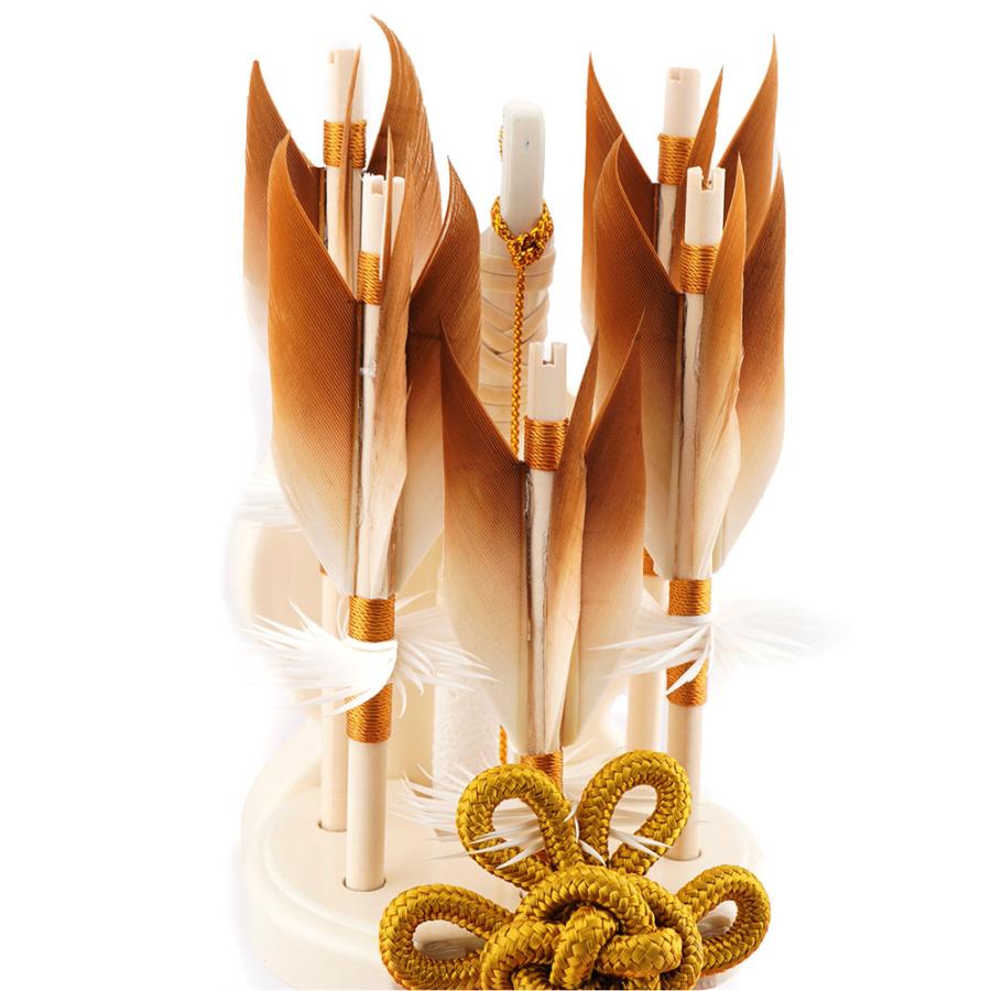 コンパクトでオシャレな破魔弓飾り 6号 アイボリー塗り出し飾り 金茶 正月飾り/男の子/男児/お祝い/節句/コンパクト | 久月 | 02