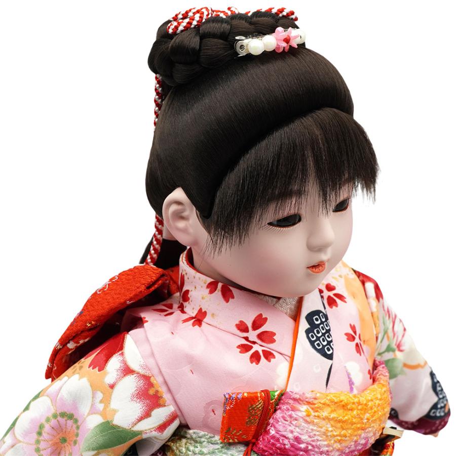 かわいいイマドキの市松人形 12号 ポニーテール 1205-P いちまさん