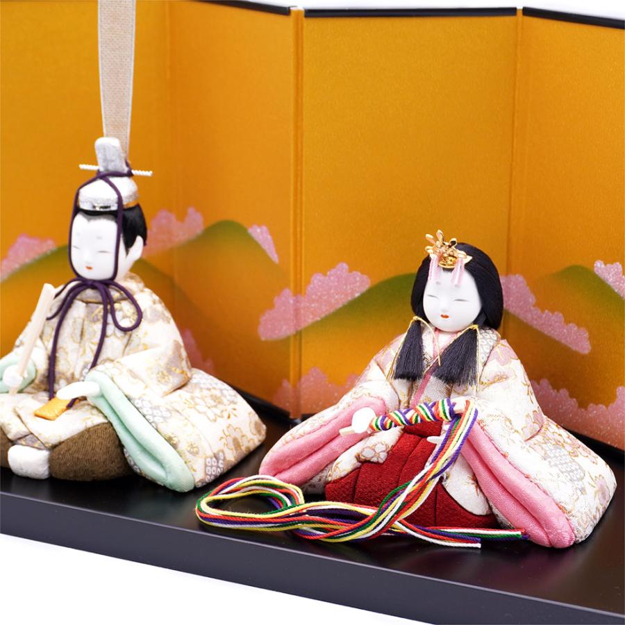 一秀作 江戸木目込 桃山雛 親王飾り 雛人形/ひな人形/雛祭り