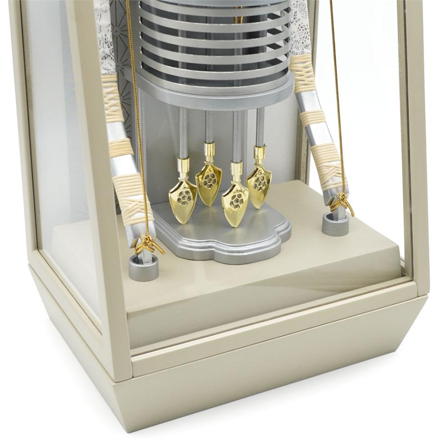 【送料無料】久月作 破魔弓飾り 10号 純貴 アクリルケース入り グレー系　正月飾り/男の子/男児/お祝い/節句/コンパクト/初正月 | 久月 | 04