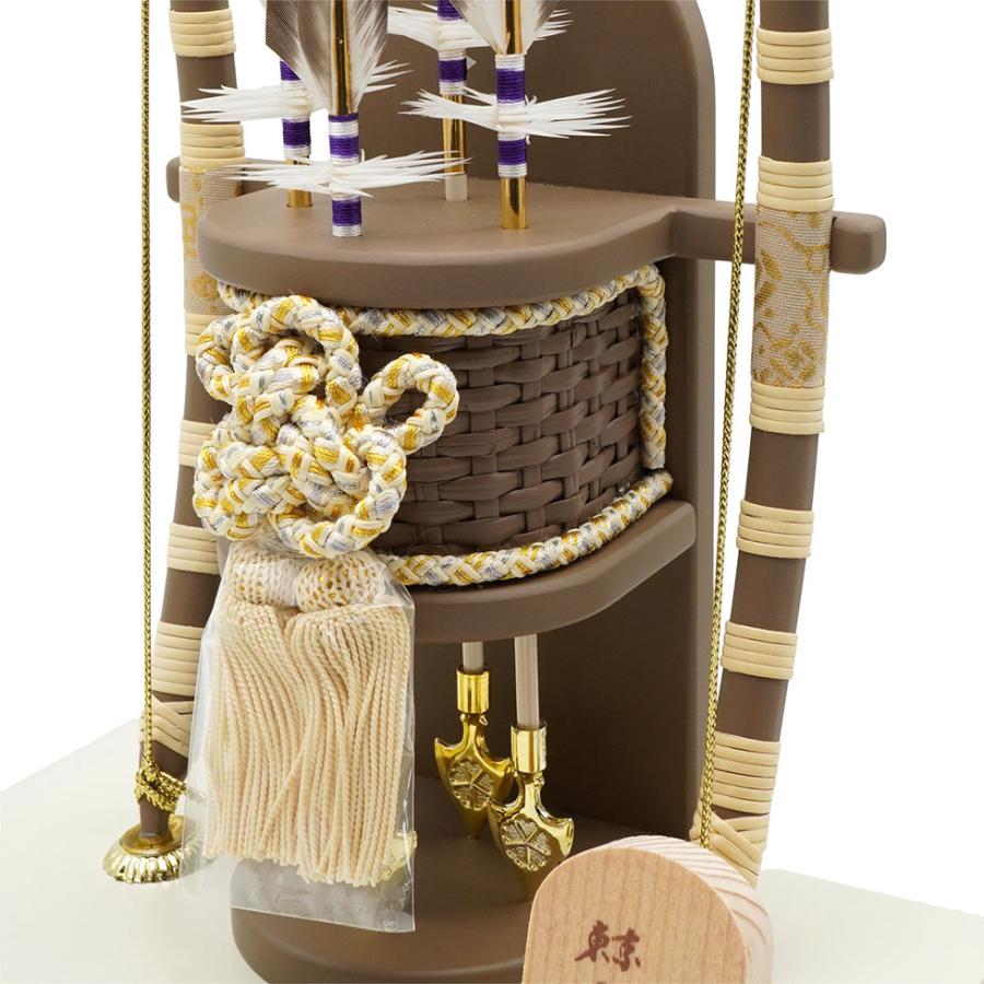 【送料無料】久月作 破魔弓飾り 10号 天賦 R形アクリルケース入り　正月飾り/男の子/男児/お祝い/節句/コンパクト/初正月 | 久月 | 05