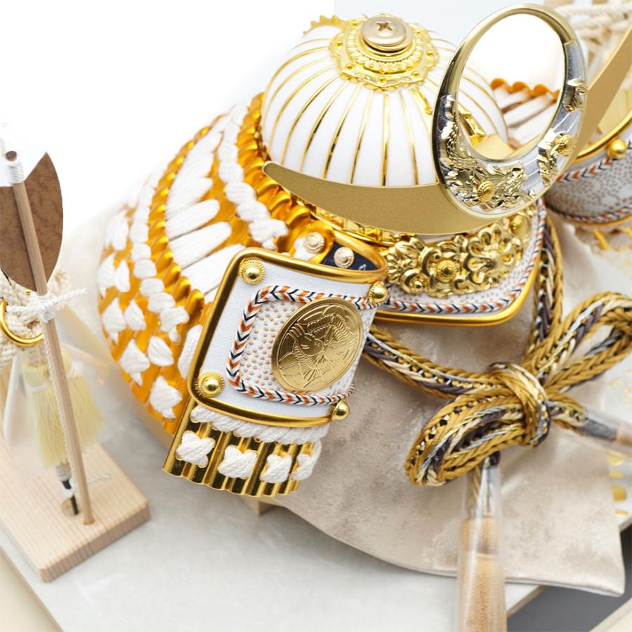 久月作 5号 上杉謙信ノ兜 アクリル六角ケース飾り ベージュ　五月人形/兜飾り/端午の節句/子供の日/コンパクト/男の子/人形の久月 | 久月 | 07