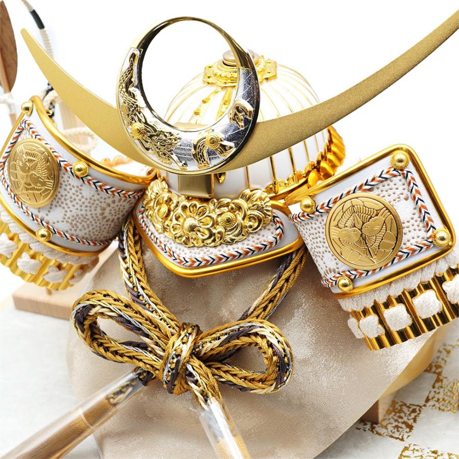 久月作 5号 上杉謙信ノ兜 アクリル六角ケース飾り ベージュ　五月人形/兜飾り/端午の節句/子供の日/コンパクト/男の子/人形の久月 | 久月 | 08