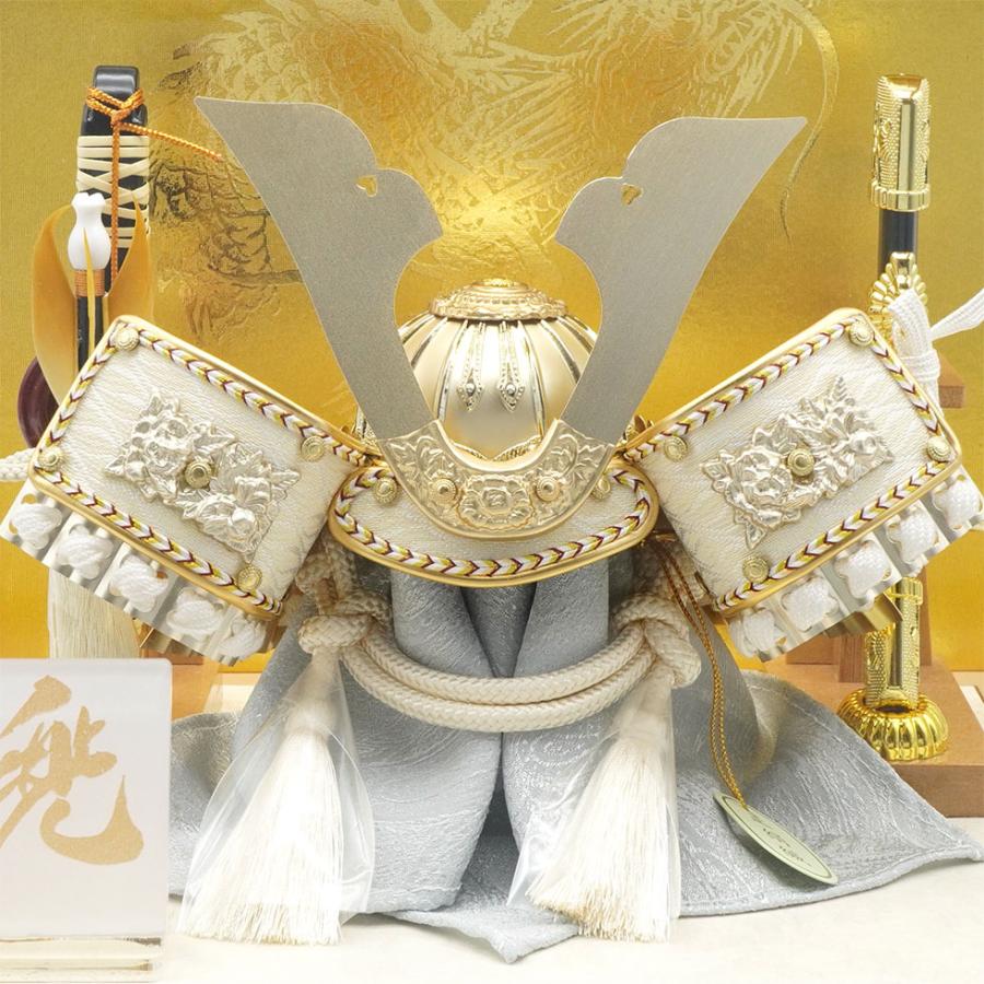 久月作 5号 大鍬兜 アクリルケース飾り ベージュ　五月人形/兜飾り/端午の節句/子供の日/コンパクト/男の子/人形の久月 | 久月 | 02