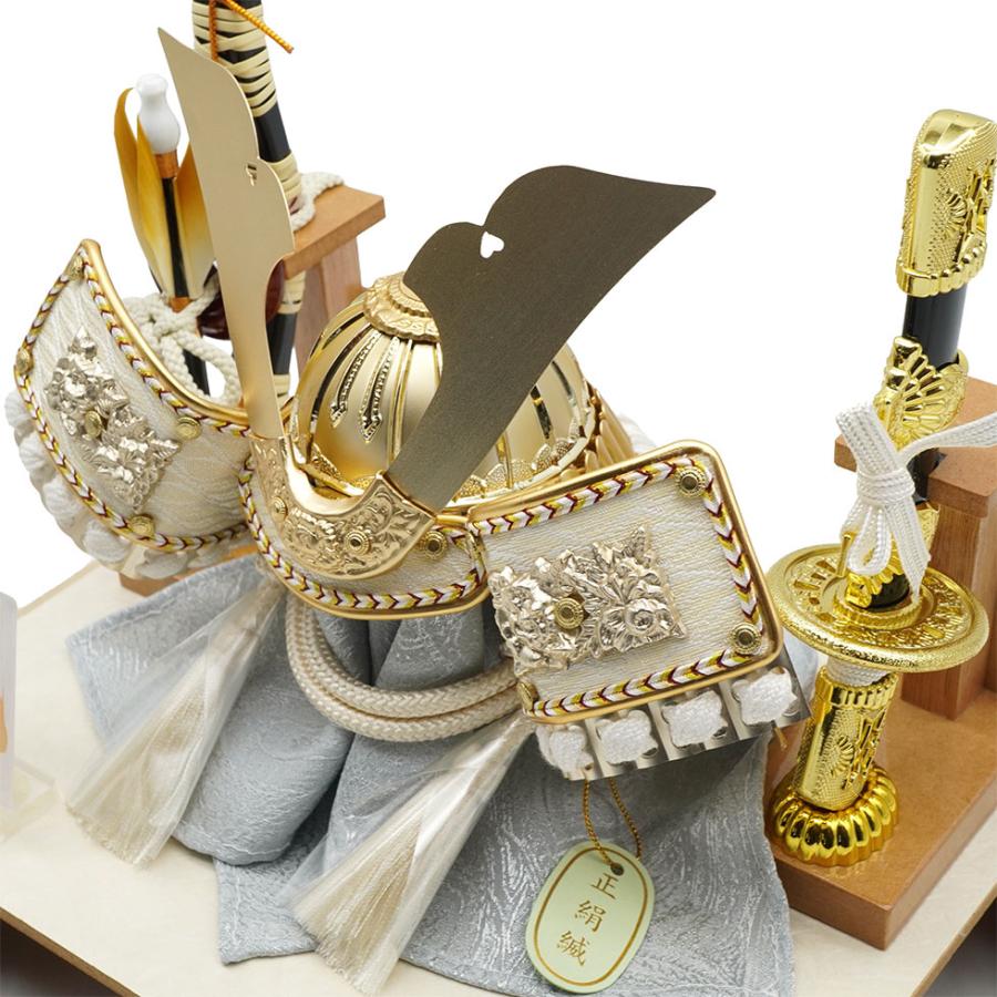 久月作 5号 大鍬兜 アクリルケース飾り ベージュ　五月人形/兜飾り/端午の節句/子供の日/コンパクト/男の子/人形の久月 | 久月 | 07