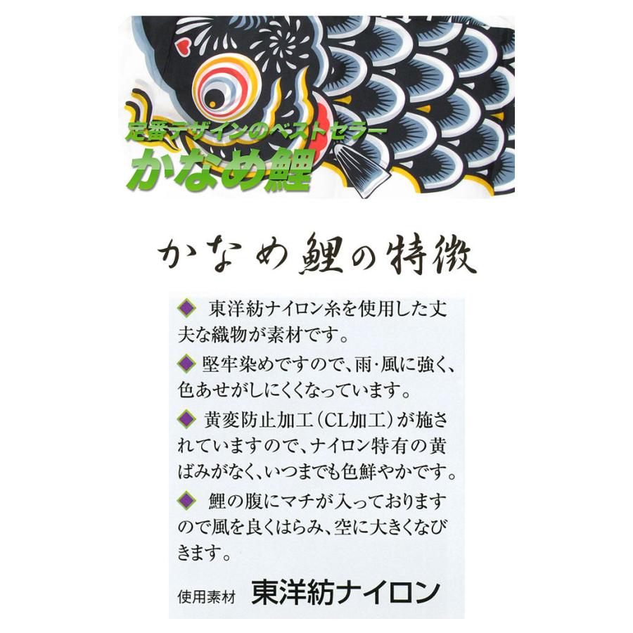 定番デザインのベストセラー☆かなめ鯉 easyおてがるset 1.5mセット こいのぼり/庭園/屋外/小型/コンパクト |  | 03